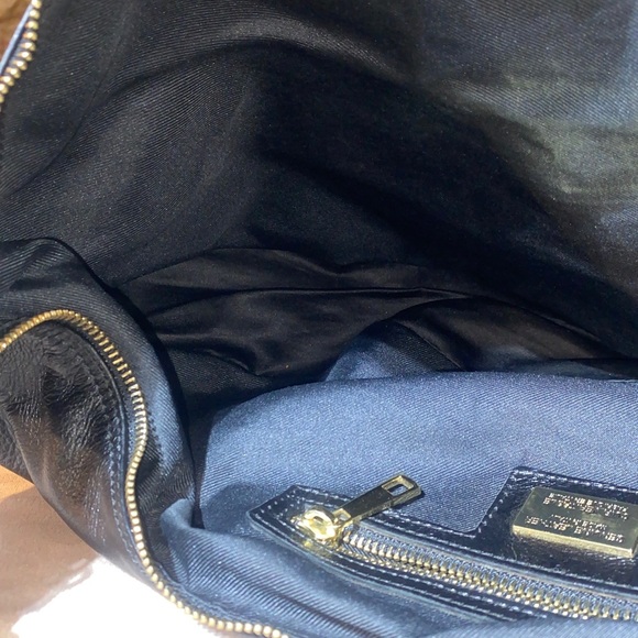 CUIR VERITABLE ITALIAN 
Elegant Black Leather Hobo Shoulder Bag - Picture 14 of 15